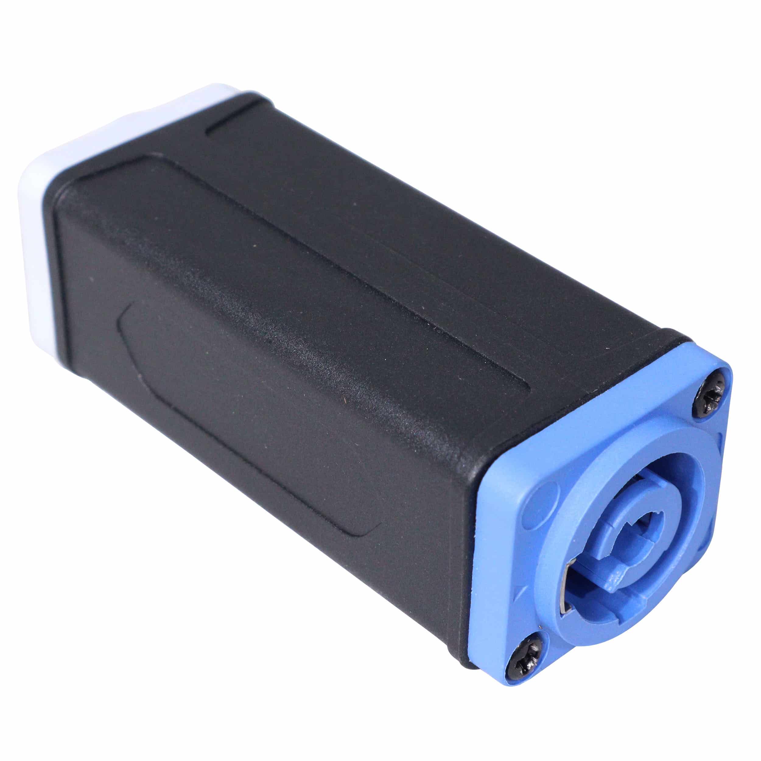 Pack of 4x Pro X PowerKon Cable Coupler Adapter BLUE Power In to GRAY Power Out - Image 5