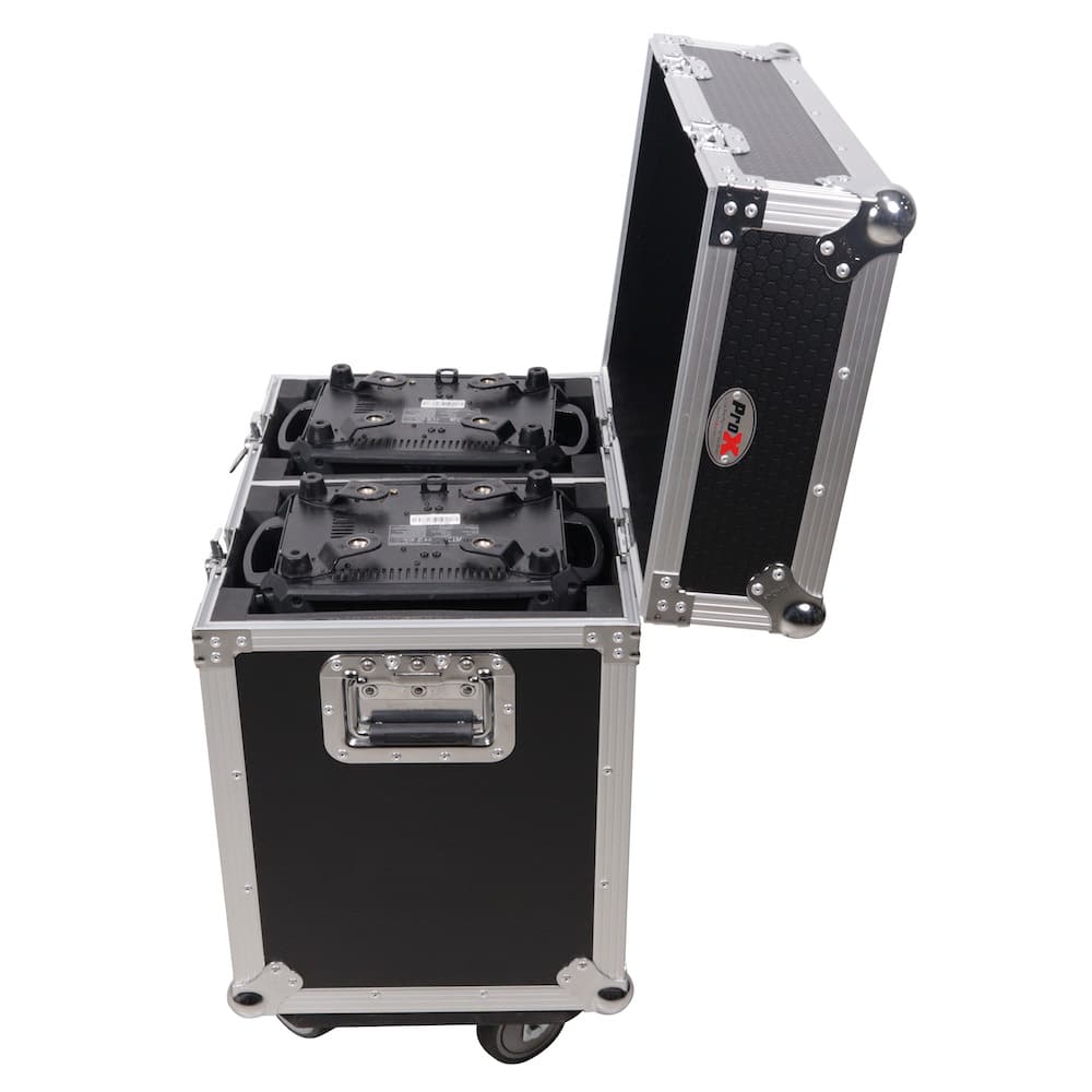 Pro X Fits Vizi Beam RXONE & Intimidator Spot 260 Style Moving Head Lighting Case for 2 Units with Casters - Image 4