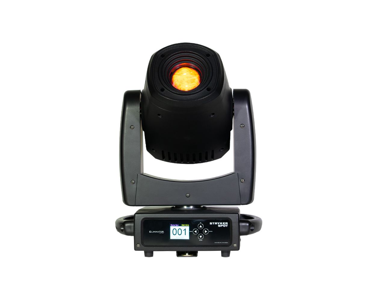 Eliminator Lighting STRYKER SPOT automated spot luminaire RGB LED display model