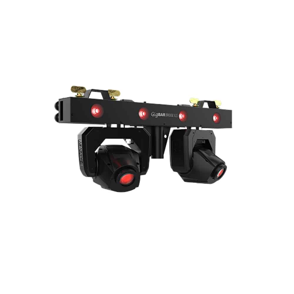 2x Chauvet DJ GigBAR Bridge ILS moving head wash + Stands w/ Base Plates - Image 2