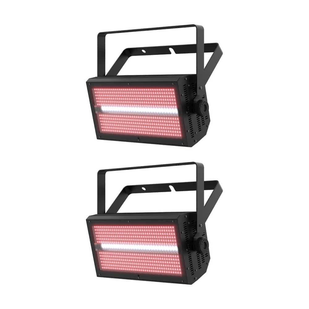 Pair of 2x Chauvet Shocker Panel FX multi-use strobe, wash, or blinder