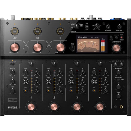 AlphaTheta Euphonia professional 4 channel mixer + Headphones w/ Headphone case - Image 7