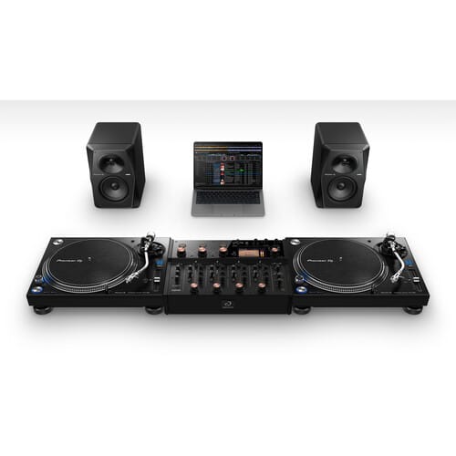 AlphaTheta Euphonia professional 4 channel mixer + laptop stand & ties - Image 5