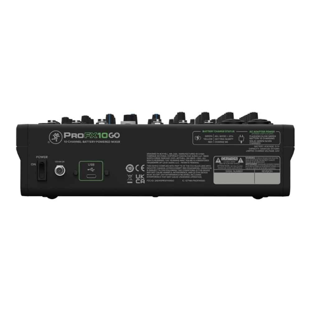 Mackie ProFX10GO with Carry Bag & XLRs - Image 5