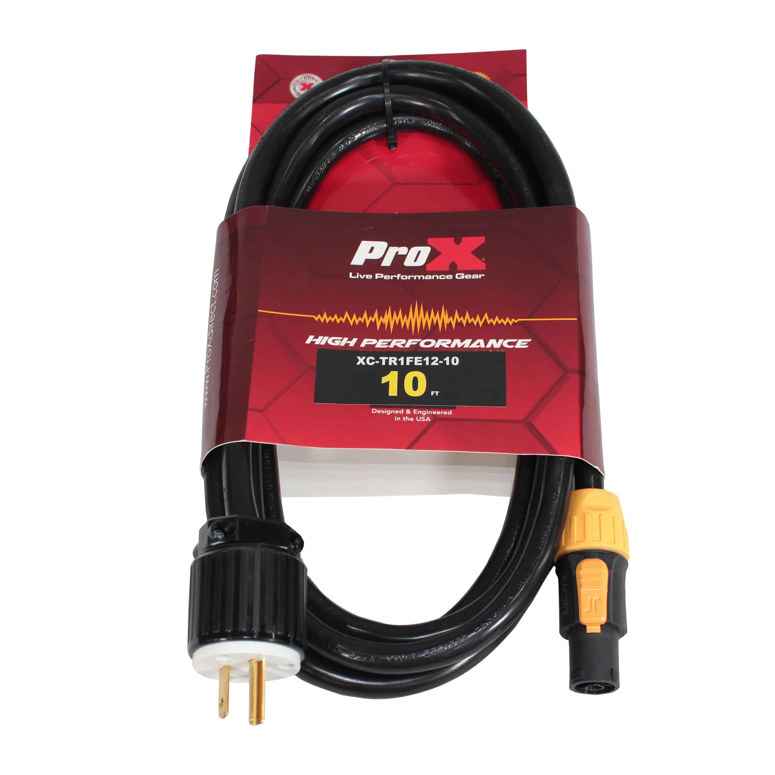 2x XC-TR1FE12-10 10 Ft. 12AWG 120VAC Male Edison NEMA 5-15P to Male Power Cable - Image 3
