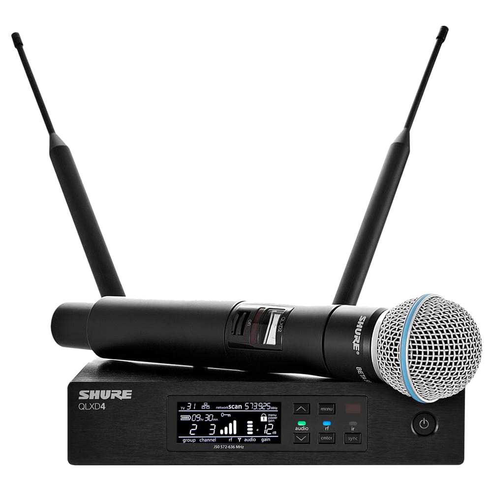 Shure QLXD24/B58 System with QLXD2/BETA58A Handheld Transmitter G50