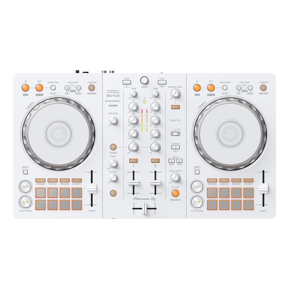 Pioneer DJ White Limited Edition DDJ-FLX4 DJ Controller w/ Decksaver - Image 7