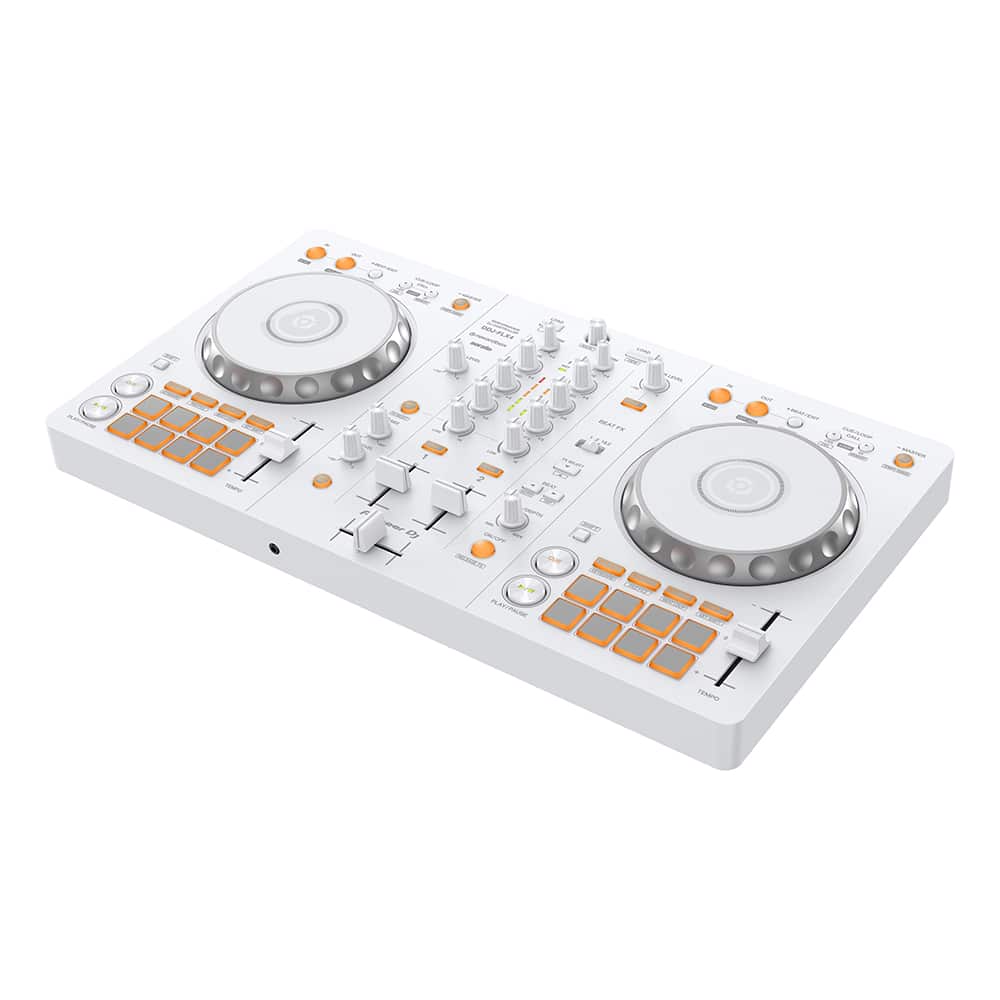Pioneer DJ White Limited Edition DDJ-FLX4 DJ Controller w/ Decksaver - Image 2