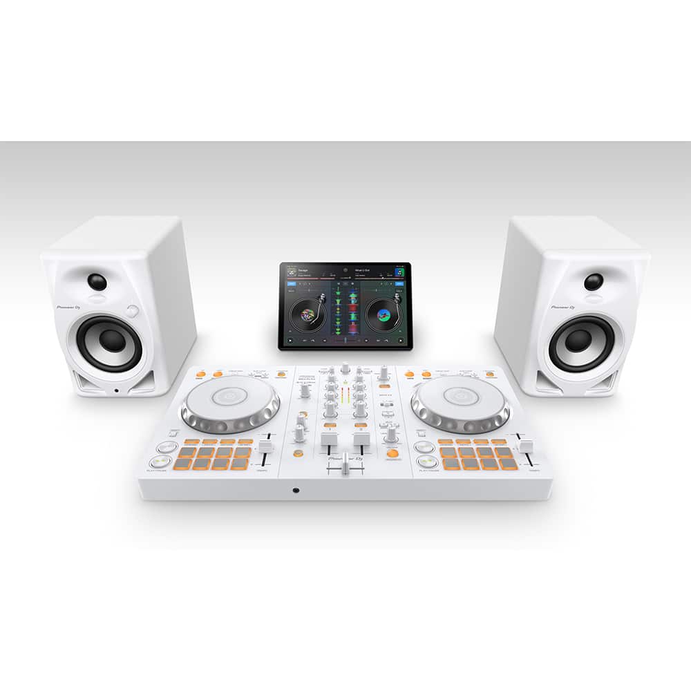 Pioneer DJ White Limited Edition DDJ-FLX4 DJ Controller w/ Decksaver - Image 6