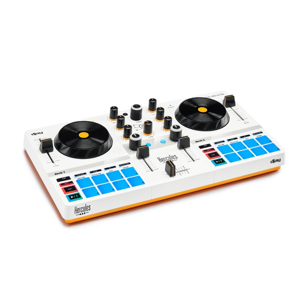 Hercules DJ Control Mix Ultra DJ Controller w/ Headphones & Ties