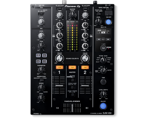 Pioneer DJ DJM 450 COMPACT 2-CHANNEL MIXER + XLR Cables - Image 5