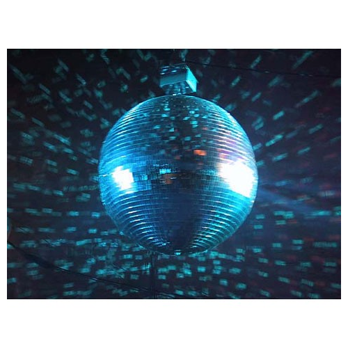Pro X 30" Mirror Disco Ball with 3/4" Glass Tiles | Bright Silver Reflective DJ Sphere with Hanging Ring - Image 2