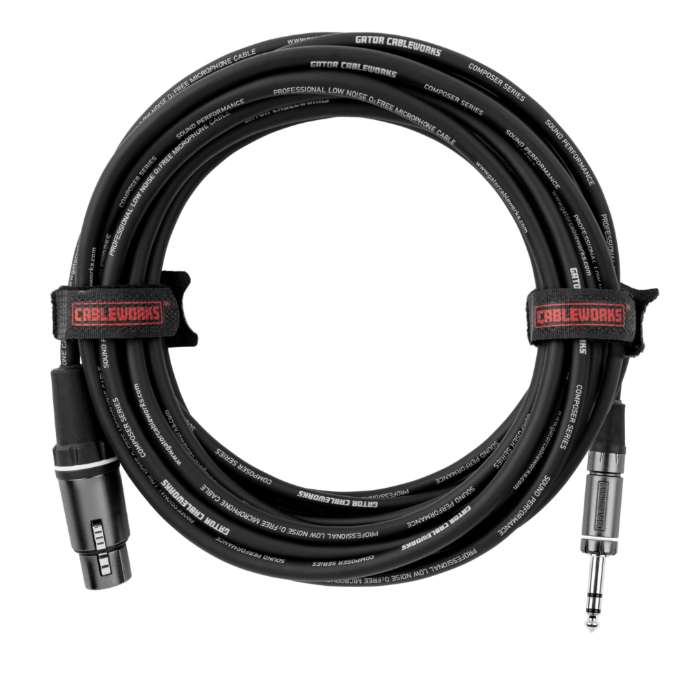 Gator Cableworks Composer Series 10 Foot XLR F to TRS Cable - Image 3