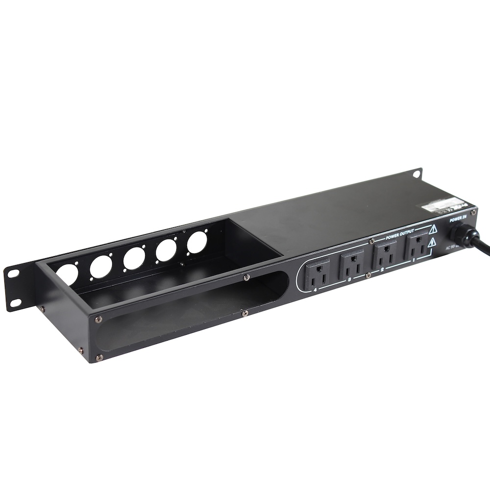 ProX 1U 15Amp 4 Channel Circuit Breaker Switch Panel w 2 USB C & 5 Punched Spaces - Image 3