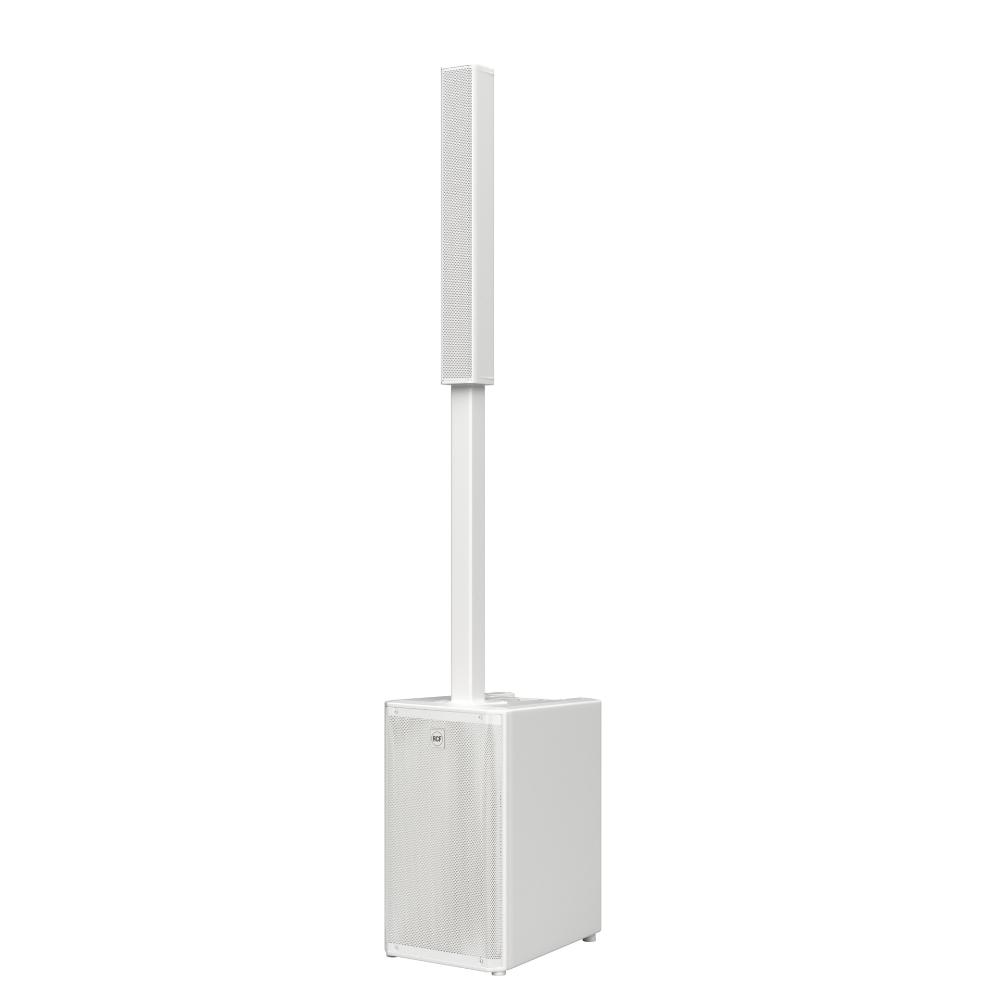 2x RCF White JMIX9 White Active 2100w 12" Three-way Column Array with 8 Channel Mixer BT - Image 2