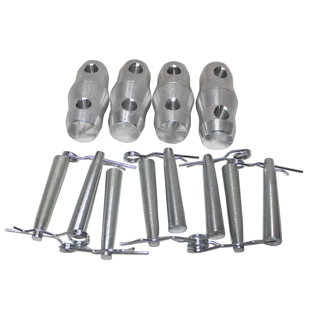 Pro X Set of (4) F34 Double Sided Conical Couplers with connectors and pins - Image 2