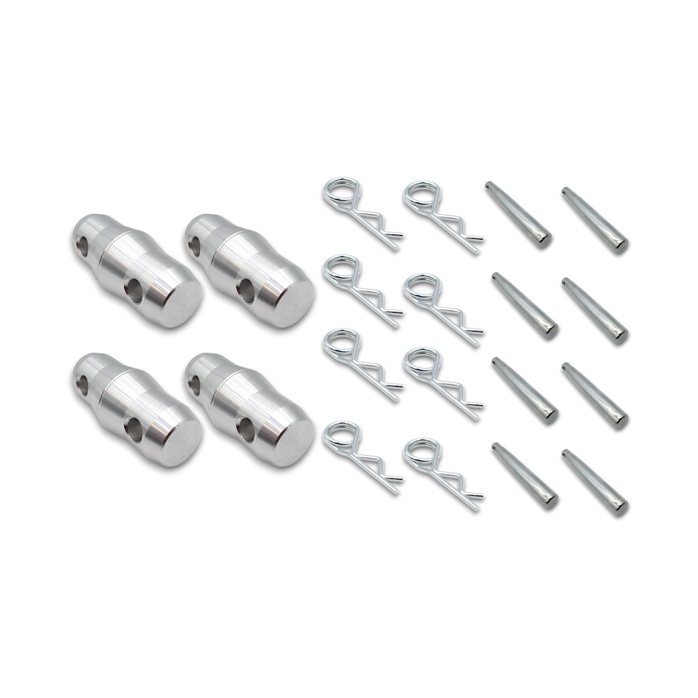 Pro X Set of (4) F34 Double Sided Conical Couplers with connectors and pins