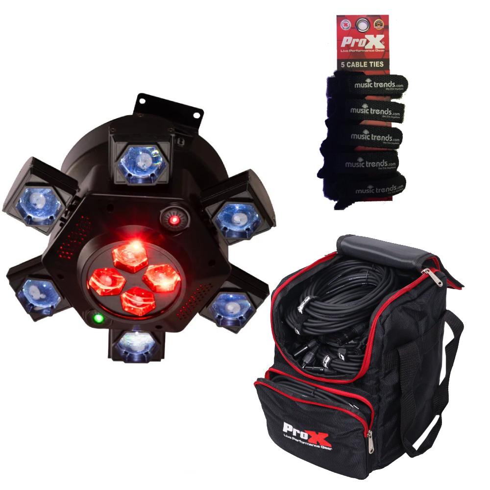 Eliminator Lighting Centerdroid high-energy centerpiece lighting effect + Carry Bag